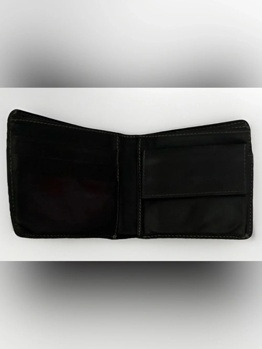Gucci Black Embossed Leather Money Clip Wallet